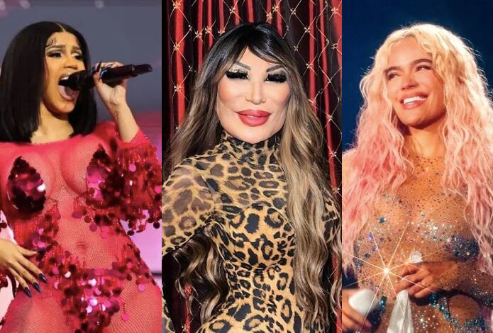 Cardi B, Lyn May, Karol G