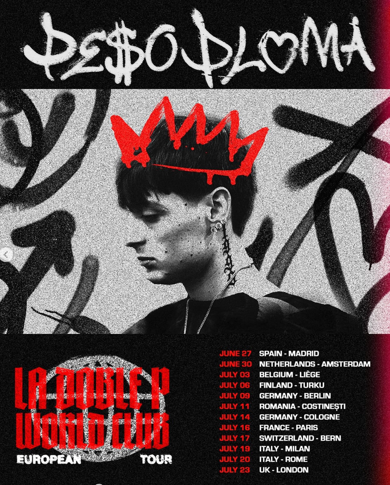 Peso Pluma anuncia su primera gira musical por Europa