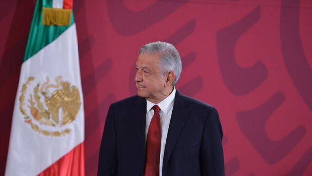 El presidente López Obrador en Palacio Nacional