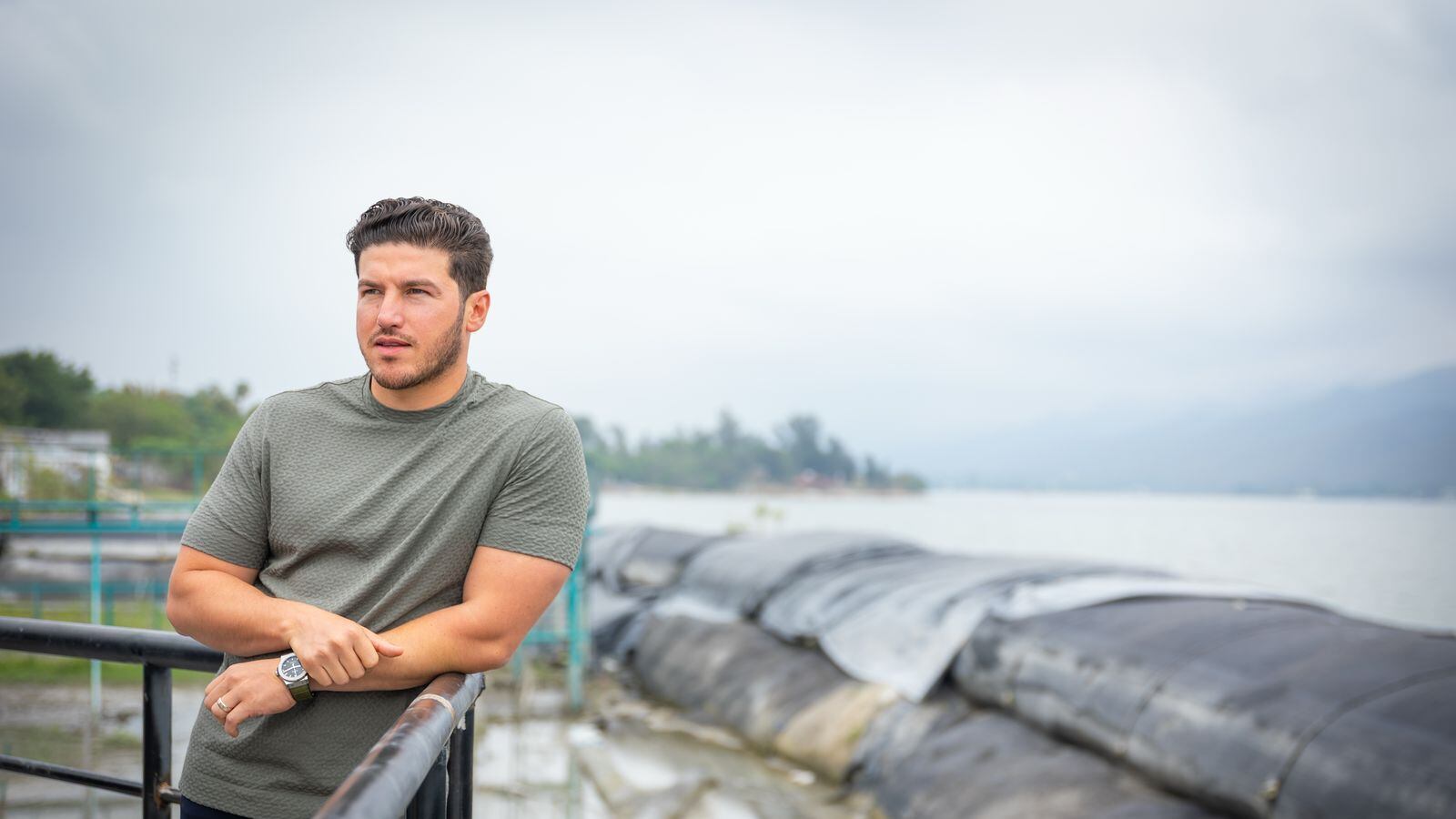 Samuel García supervisó trabajos en Malecón de la Presa La Boca