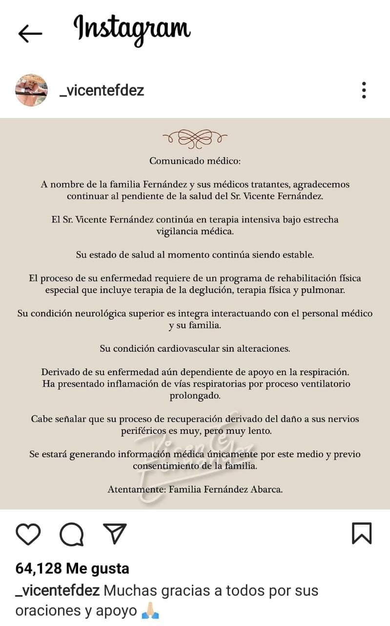 Publicación de Instagram