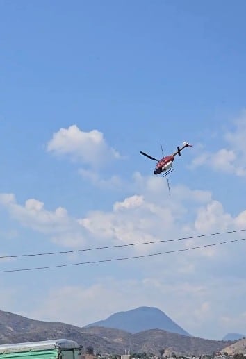 Helicóptero cae en Zitácuaro, Michoacán