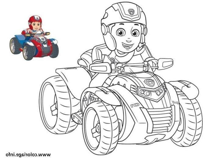 Dibujos de Ryder, líder de Paw Patrol, para colorear por el Día del Padre
