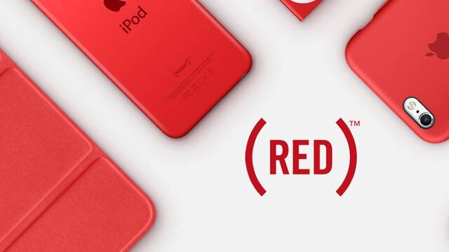Productos (RED) de Apple.