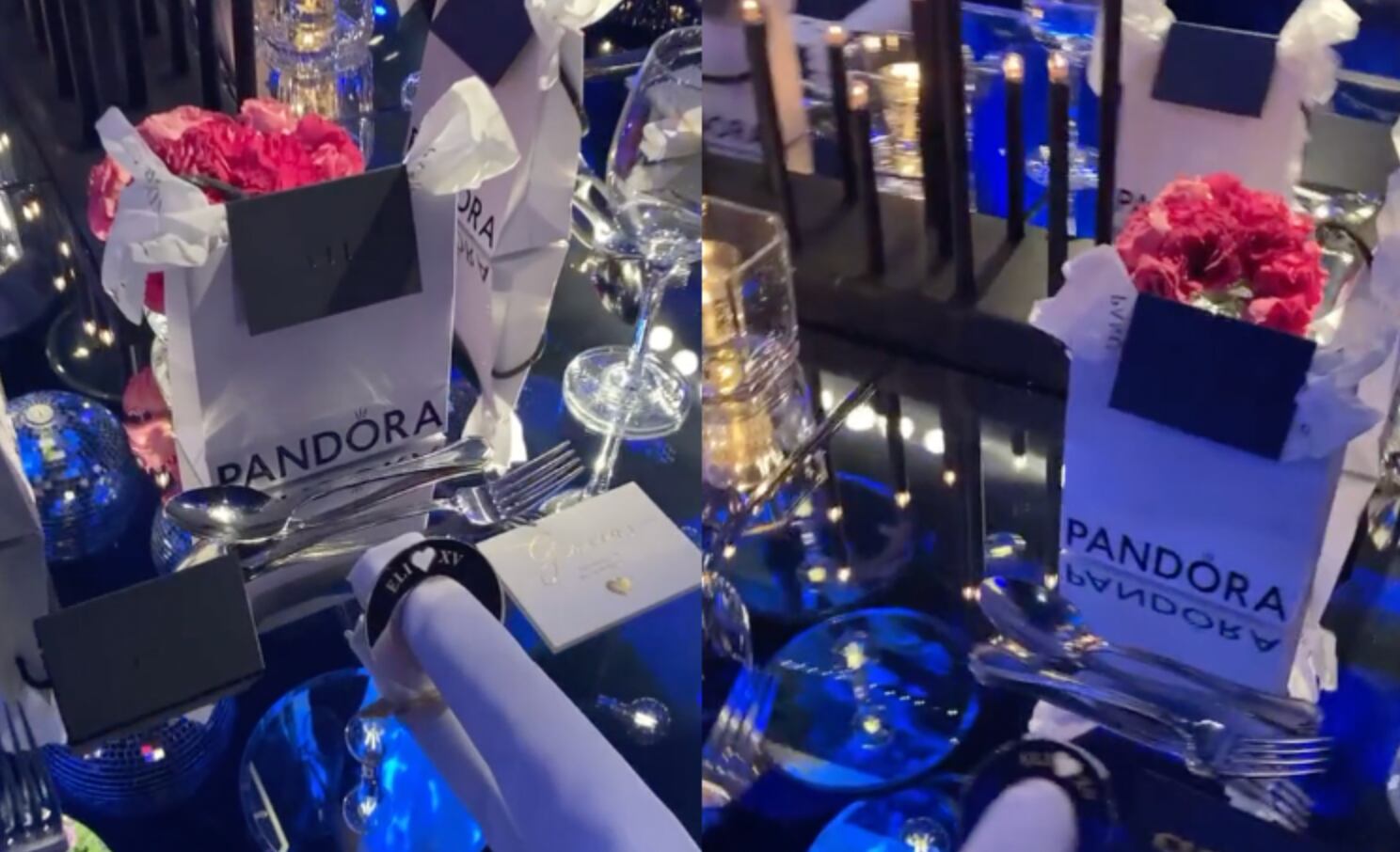 Pulseras Pandora en fiesta de XV años