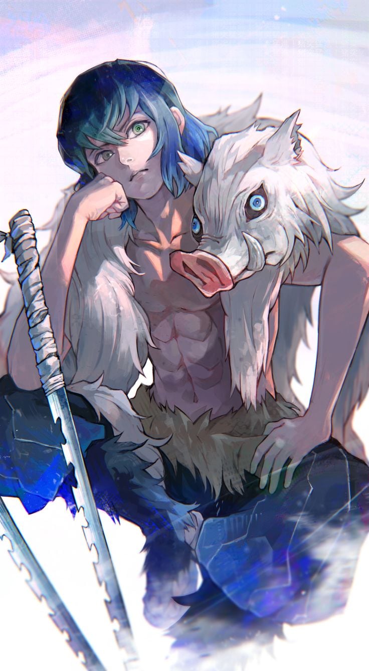 Fondos de pantalla de Inosuke Hashibira de Demon Slayer: Kimetsu no Yaiba