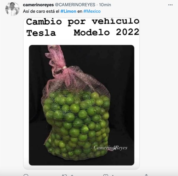 Memes por precio del limón