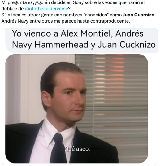 Memes aman y odian a JuanSGuarnizo por estar en el doblaje de Spider-Man: Across the Spider-Verse