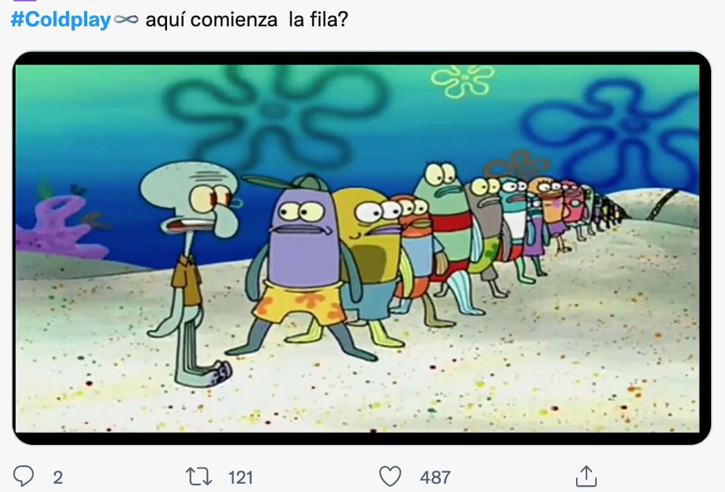 Memes sobre la venta de boletos para el concierto de Coldplay