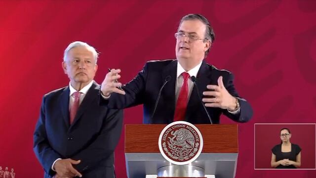 Andrés Manuel López Obrador y Marcelo Ebrard. Presentación de plan.