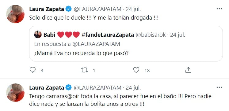 Laura Zapata señala que tenían drogada a su abuelita