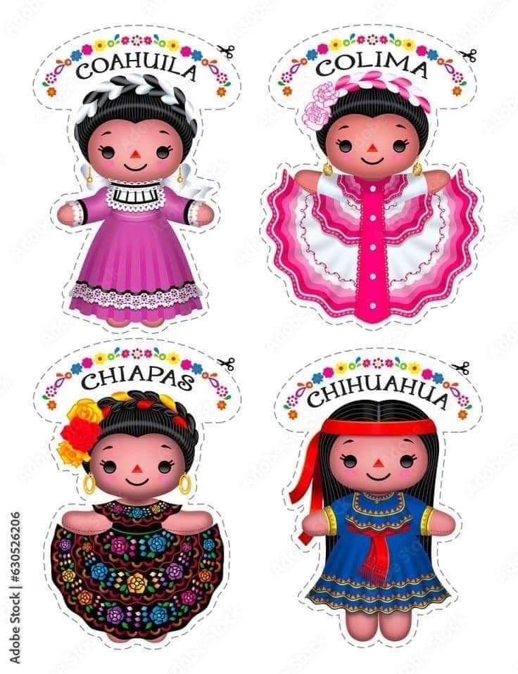 Plantilla de Muñeca Lele recortable