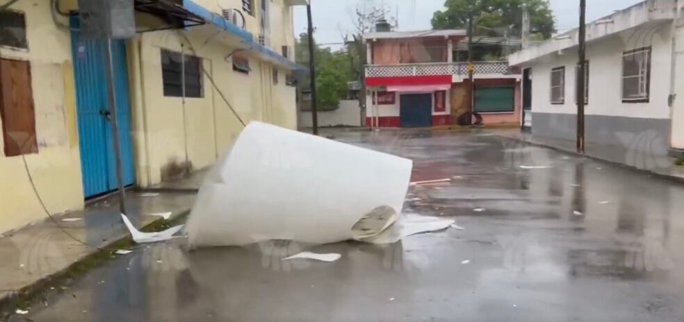 Huracán Beryl en Playa del Carmen, Quintana Roo