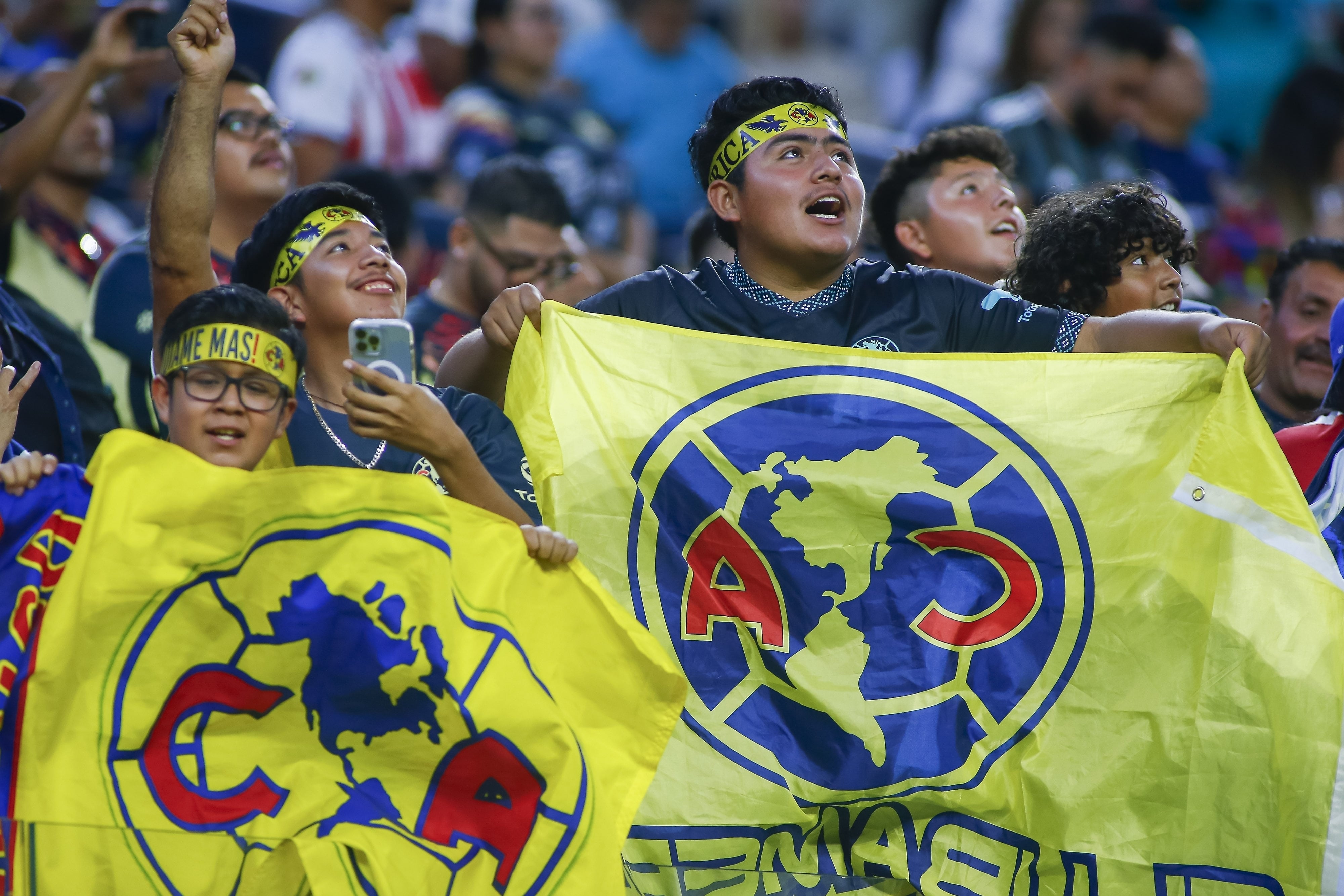 Afición del América en el SoFi Stadium
