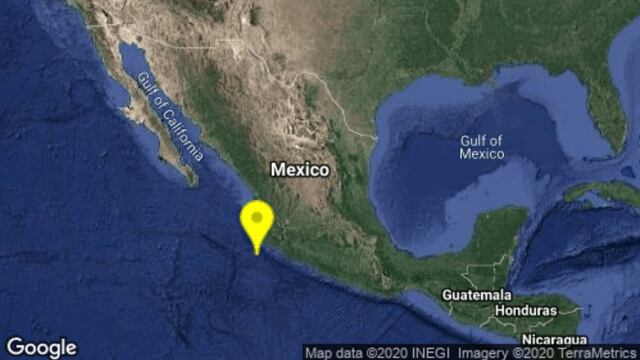 Sismo en Jalisco de 5.5 grados este 10 de enero de 2020.
