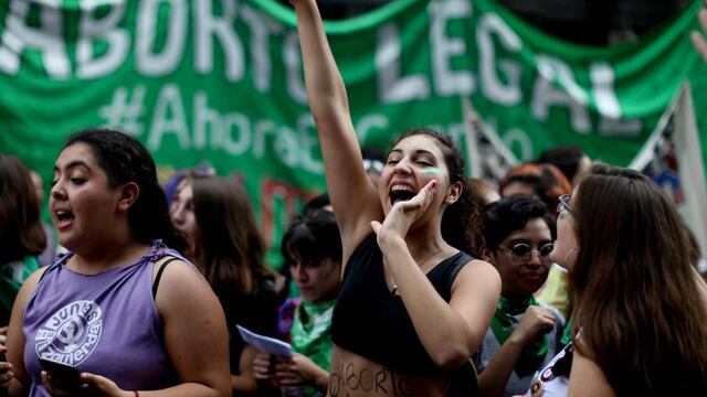 Marchas a favor del aborto en Argentina