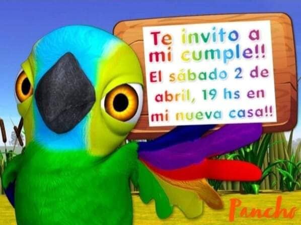 Festejo de su primer año de 'Pancho', su loro