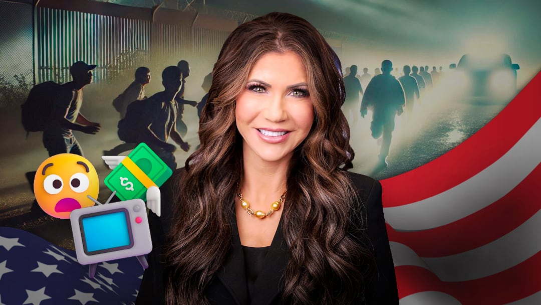 Kristi Noem invierte millones de dólares en comerciales contra migrantes