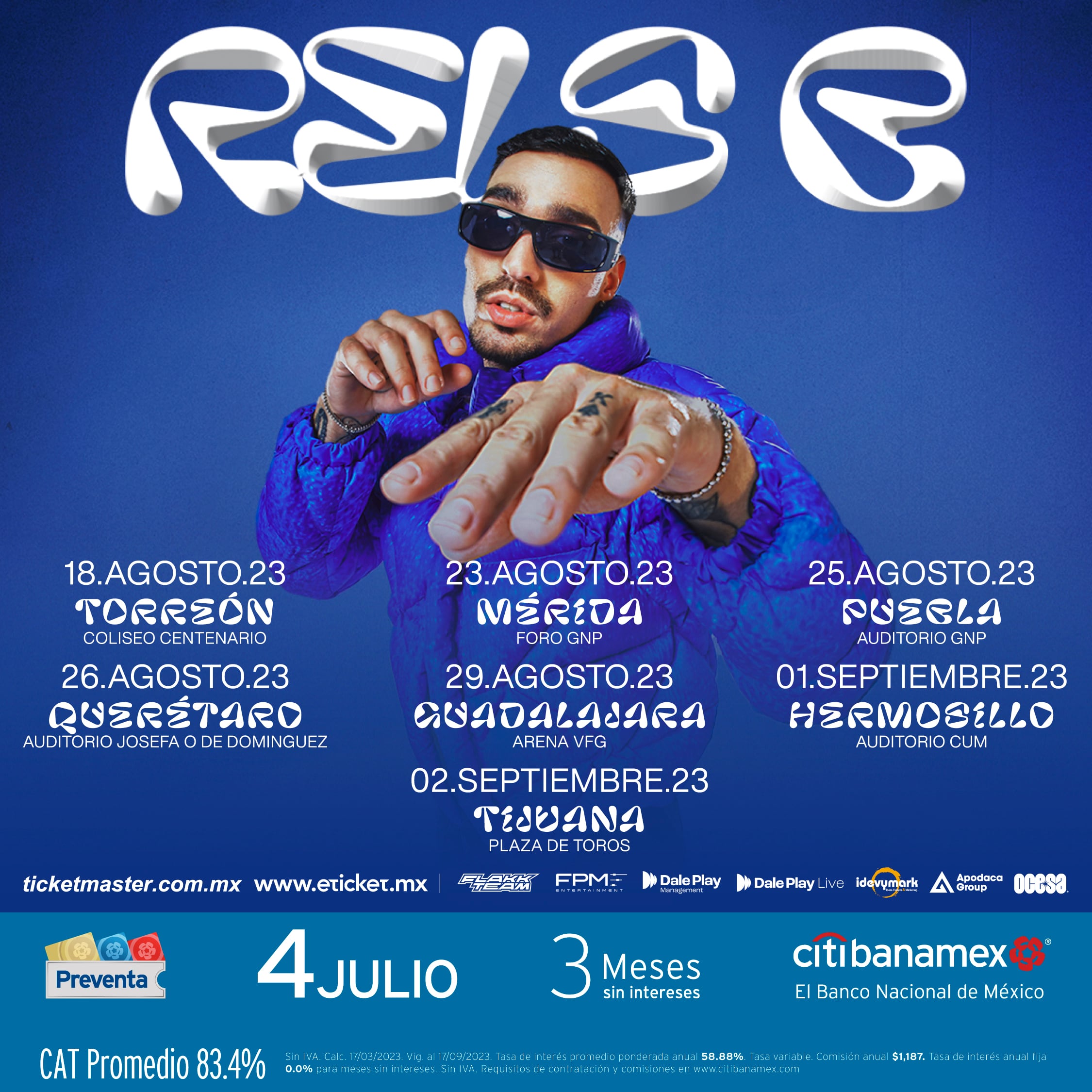 Conciertos en México de Rels B