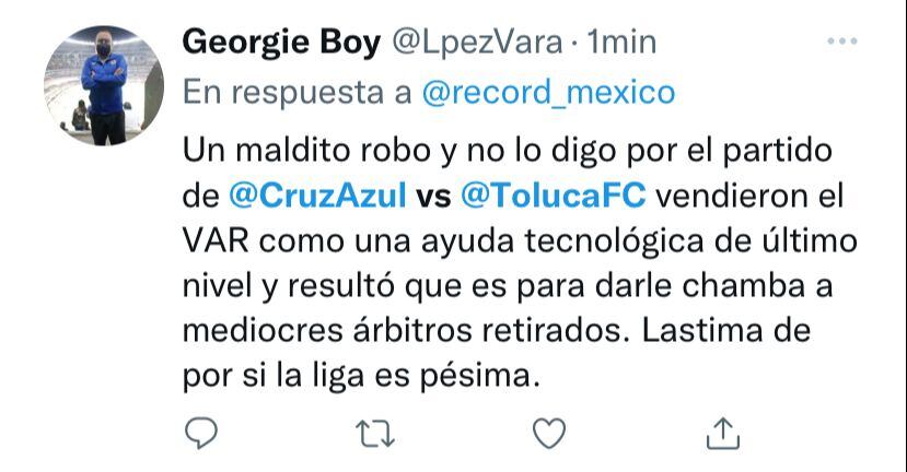 Los fans de Cruz Azul están molestos por el uso de VAR en la Liga MX.