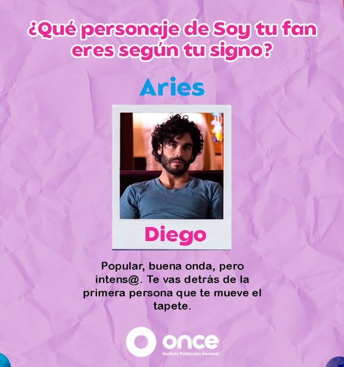 Personaje de 'Soy tu fan' según signo zodiacal
