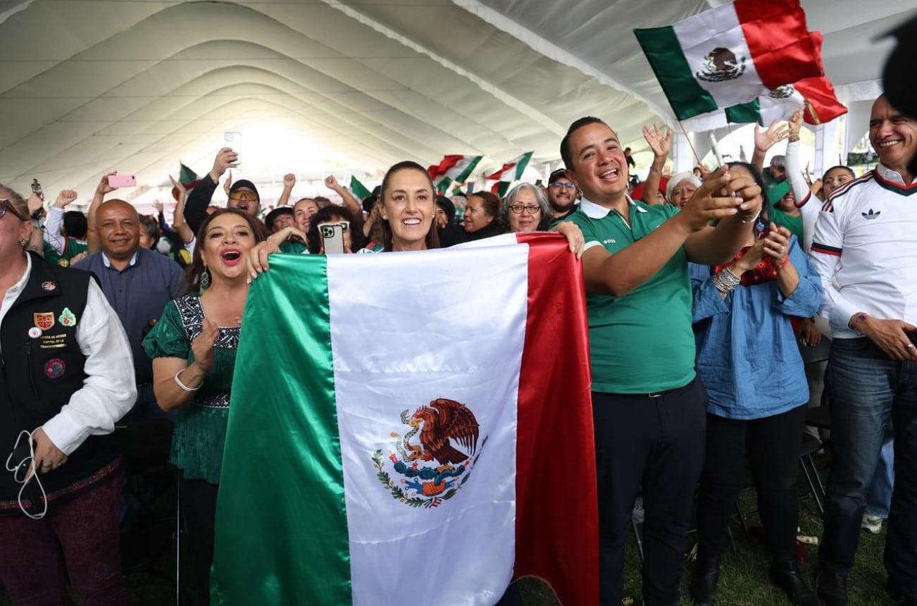 Sheinbaum festeja el primer triunfo de México en el Mundial 2026