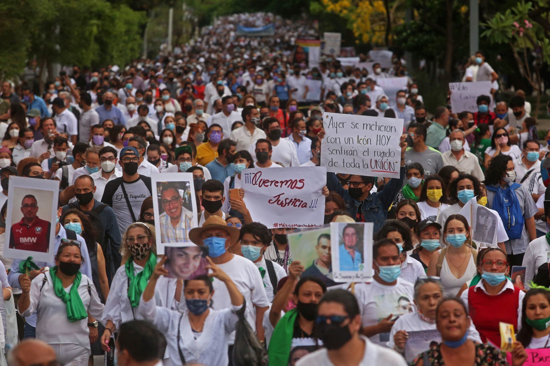 Marcha por desaparecidos en Jalisco