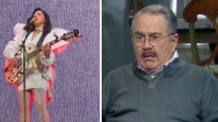 Las hombreras de Mon Laferte desatan críticas de Pedro Sola y Pati Chapoy, conductores de Ventaneando