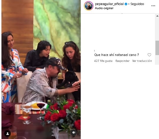 Confunden a Angela Aguilar con Natanael Cano en el cumpleaños de Pepe Aguilar.