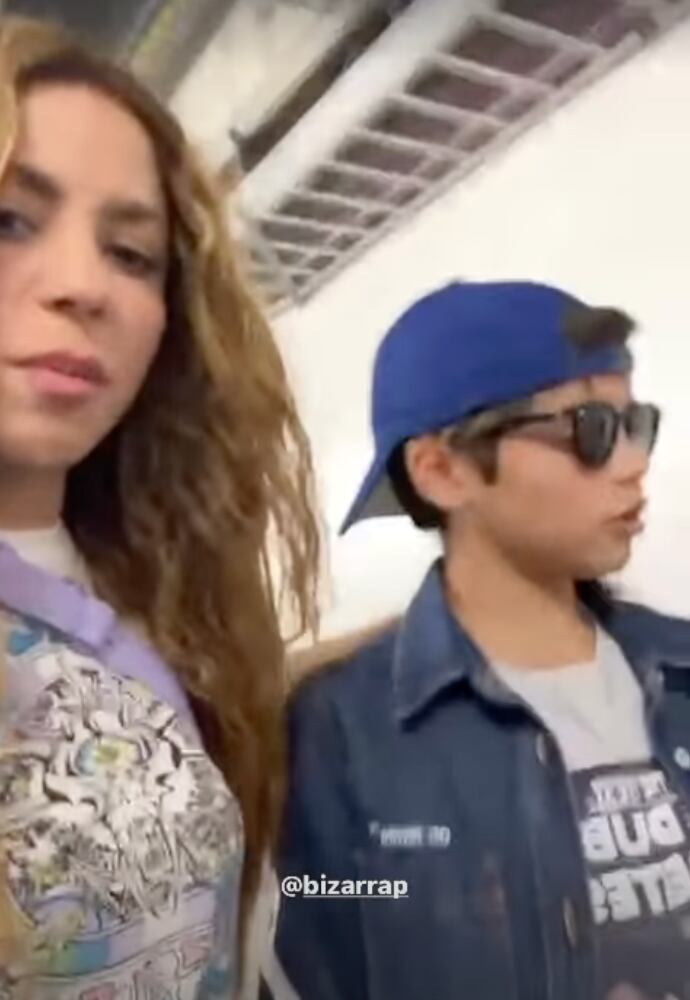 Shakira con su hijo Milan