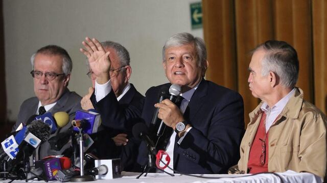 Carlos Urzúa, Andrés Manuel López Obrador y Alfonso Romo