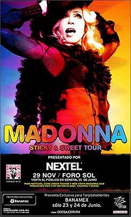 Concierto Madonna "Sticky & Sweet Tour" de 2008