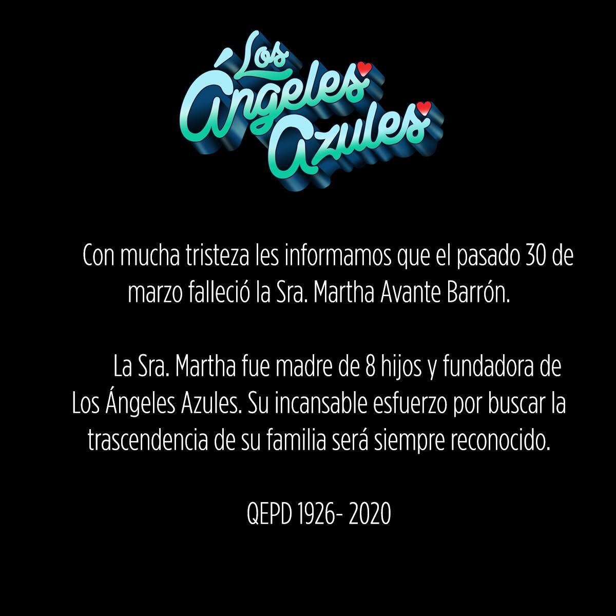 Muere doña Marta Avante