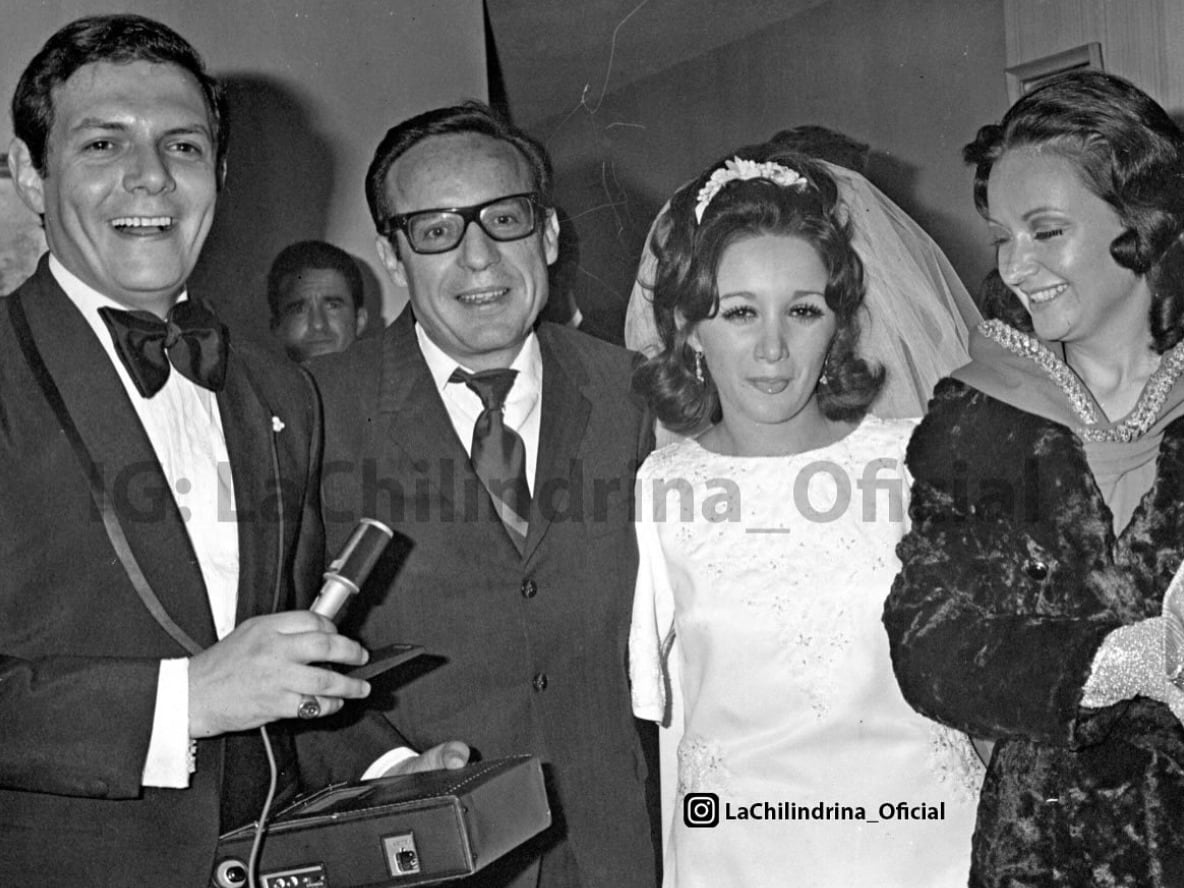 María Antonieta de las Nieves con Roberto Gómez Bolaños y Graciela Fernández