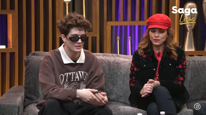 León Laiden y Lisset en 'La Saga Live'