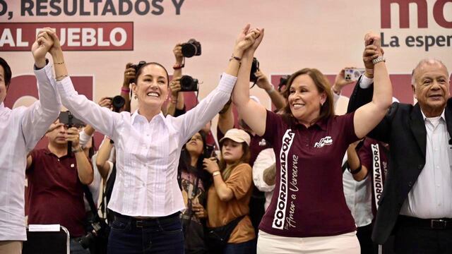 Claudia Sheinbuam es recibida por Rocío Nahle