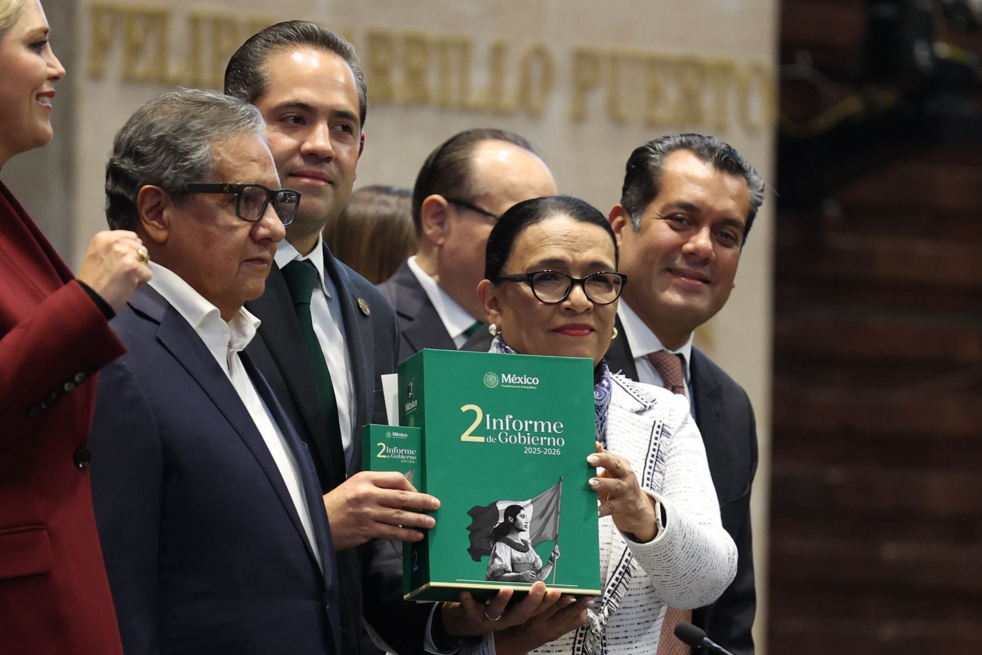 Rosa Icela Rodríguez entregó el Segundo Informe de Claudia Sheinbaum en San Lázaro