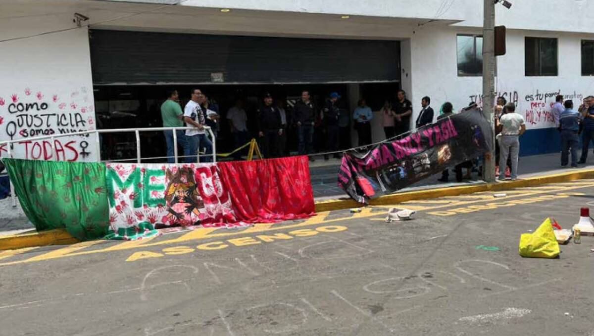 Protesta por agresión policiaca en Estación Mexicaltzingo del Metro