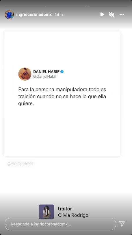 Ingrid Coronado, indirecta