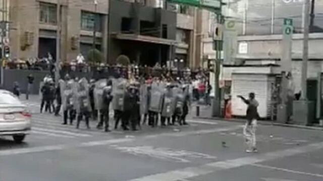 Enfrentamiento en Eje Central