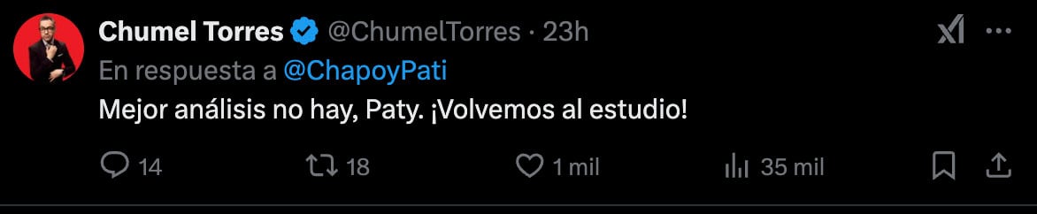 Chumel Torres halaga la opinión de Pati Chapoy sobre Karla Sofía Gascón