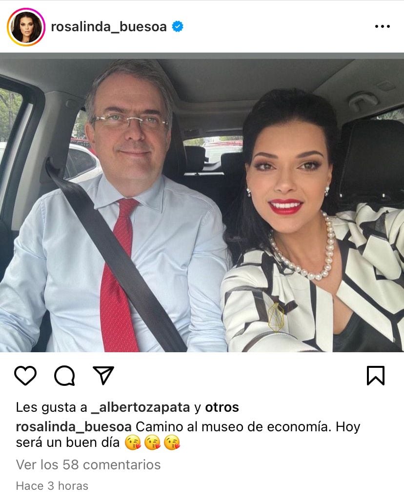 Rosalinda Bueso hace spoiler del nombramiento de Marcelo Ebrard