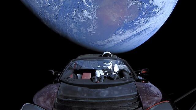 Tesla lanzado al espacio