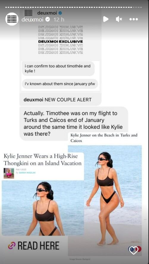 Kylie Jenner y Timothée Chalamet