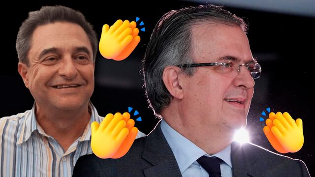 Pío López Obrador y Marcelo Ebrard