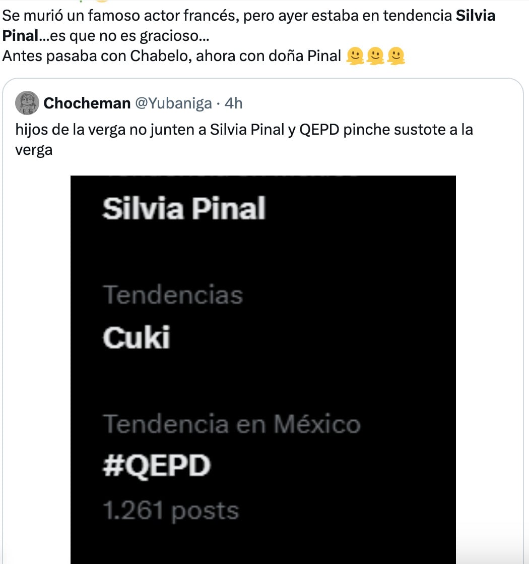Silvia Pinal es tendencia en X y salen los memes más asustados