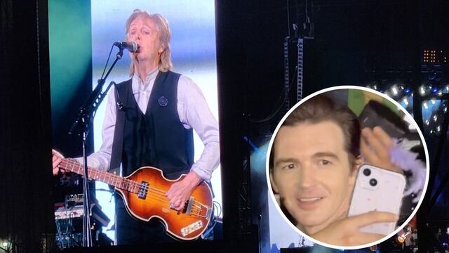 Un opacado Drake Bell también se paseó en concierto de Paul McCartney en México