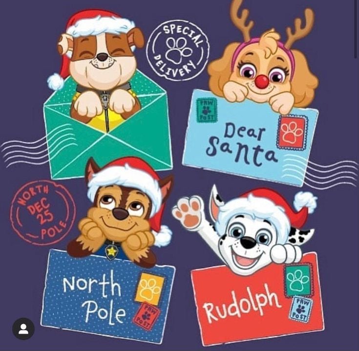 6 tarjetas navideñas de Paw Patrol para regalar a tus seres queridos en Navidad