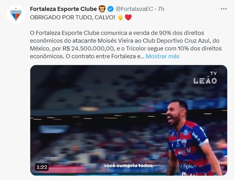 Moisés Vieira, delantero brasileño