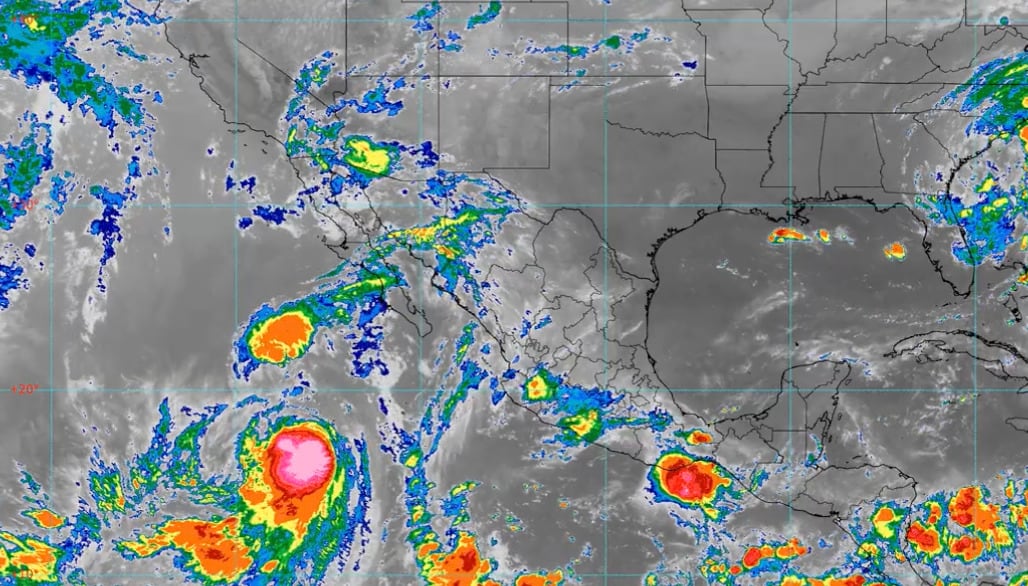 Efecto Fujiwhara en México por ciclones Emilia y Fabio
